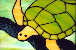Stained Glass Sea Turtle