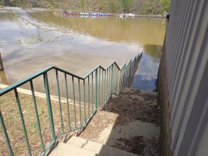 lake needwood flooded