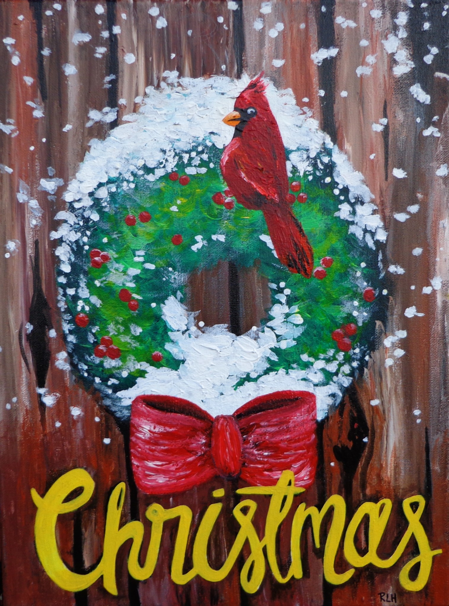 randie-christmas-cardinal-painting
